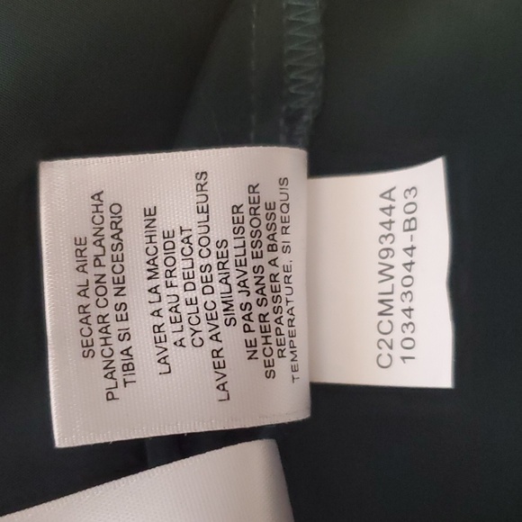 RACHEL ROY Size 0 Romper Dress Deep Green on the Top with Watercolors on Skort - Picture 7 of 13